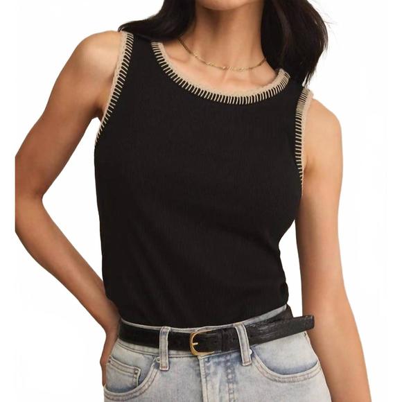 NEW Z SUPPLY social tank top in black - Picture 1 of 2